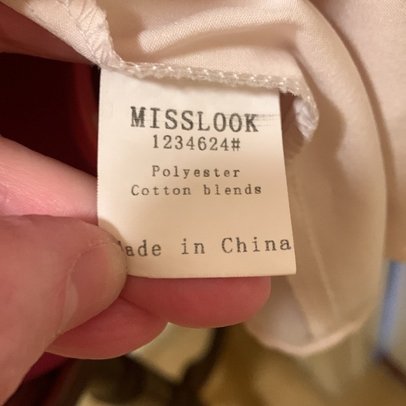 Miss Look Paisley Long Sleeve Blouse NWOT - Picture 9 of 11